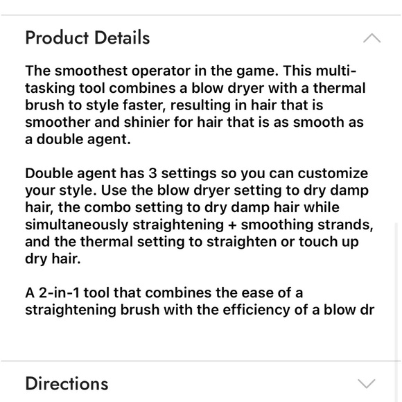 Double Agent 2-in-1 Blow Dryer & Straightening Brush - Picture 6 of 6